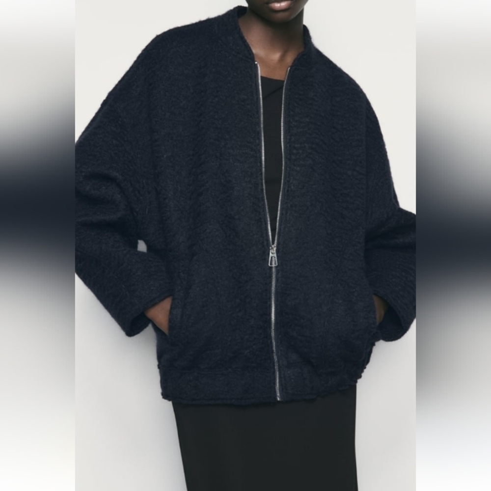 Zara Oversized Bougle Bomber Jacket